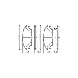 Тормозные колодки Bosch 0986494804