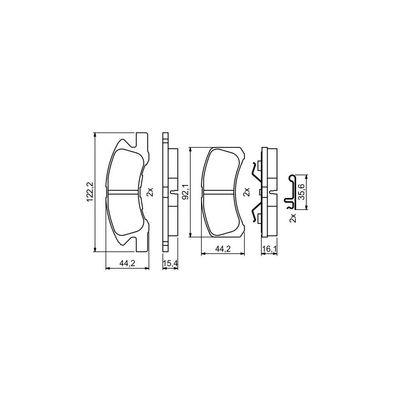 Гальмівні колодки Bosch 0986494878
