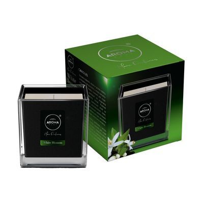 Ароматична свічка Aroma Home Black Series White Blossom 155 г (5902846835134)