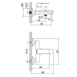 Смеситель Corso CF-1C136C (9617200)