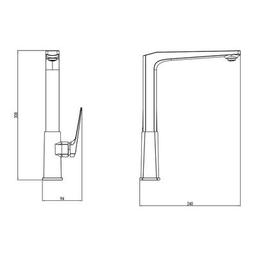 Змішувач Corso BOLSENA CB-4B237C (9614100)