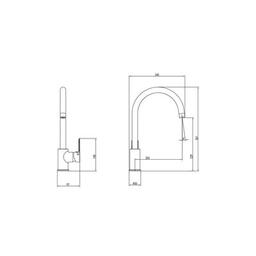 Змішувач Corso RIVA DE-4B139C (9629100)