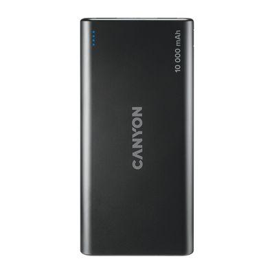 Батарея универсальная Canyon PB-108 10000mAh, Input 5V/2A, Output 5V/2.1A(Max), black (CNE-CPB1008B)