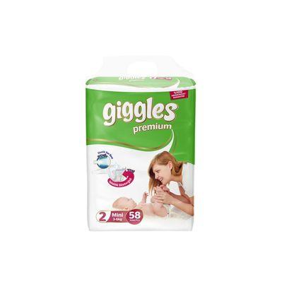 Подгузники Giggles Premium Mini 3-6 кг 58 шт. (8680131201587)