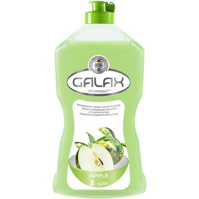Засіб для ручного миття посуду Galax Яблуко 500 г (4260637724311)