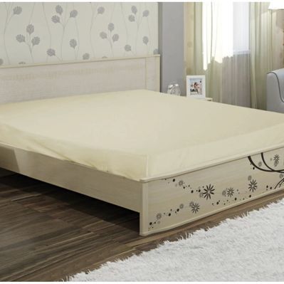 Простирадло Ярослав на гумці бязь 02 бежевий 200х180х20 (38177)