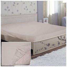 Простынь Ярослав на резинке бязь 08 серый 200х180х20 (38183)