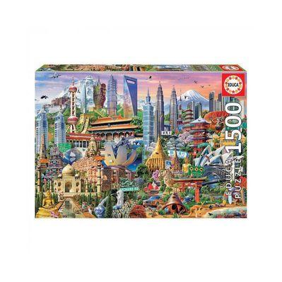 Пазл Educa Достопримечательности Азии 1500 элементов (6337237)