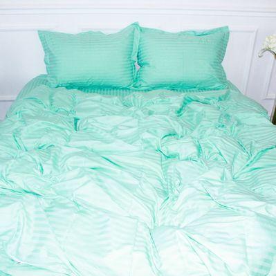 Пододеяльник MirSon Satin Stripe 30-0014 Mint 220х240 см (2200005252994)