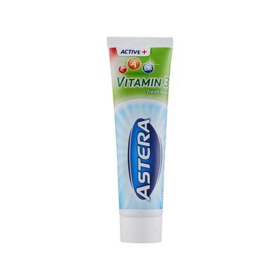 Зубная паста Astera Active+ Vitamin 3 Fresh Mint с витаминами 100 мл (3800013510988)
