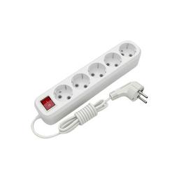 Мережевий подовжувач Electrum C-ES-1815 5.0m, 5 роз, white (C-ES-1815)