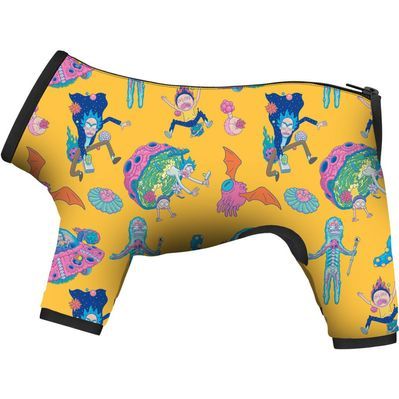 Дощовик для тварин Collar WAUDOG Clothes "Рік і Морті 3" L55 В 77-79 см, З 50-55 см (5355-0282)