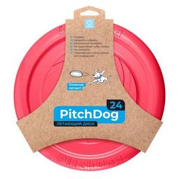 Игрушка для собак Collar PitchDog тарелка для апорта d:24 см розовая (62477)