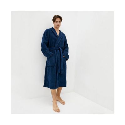Халат Прованс махровий чоловічий синий розмір XXL (011237)