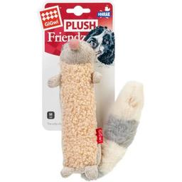 Игрушка для собак GiGwi Plush Енот с пискавкой 17 см (75310)