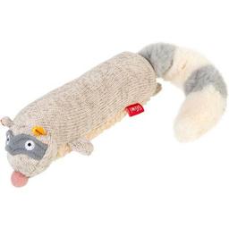 Игрушка для собак GiGwi Plush Енот с пискавкой 17 см (75310)