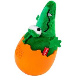 Игрушка для собак GiGwi EGG Крокодил-неваляшка с пищалкой 14 см (2319)