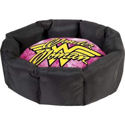 Лежак для тварин Collar Waudog Relax "Чудо-жінка" зі змінною подушкою M 52х42х19 см (225-2007)