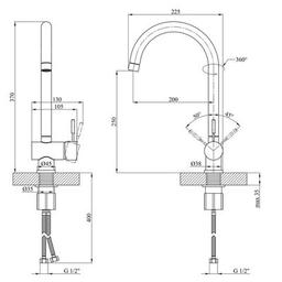 Змішувач Kroner Mosel-S035
