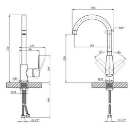 Смеситель Kroner Eifel-C030