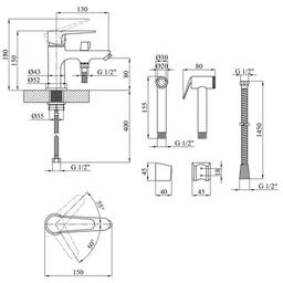 Змішувач Kroner Elbe-C015