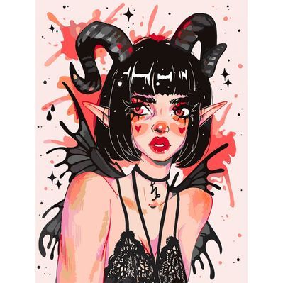 Картина по номерам Santi Аніме Готика 30*40см ©nila_art_art (954395)