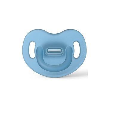 Пустушка Suavinex силіконова анатомічна, 6-18 міс. блакитна (307253)