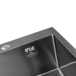 Мийка кухонна Kroner Schwarze-5050HM (CV022793)