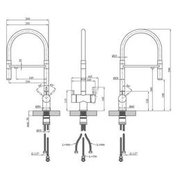 Смеситель Kroner Klassisch-ESG03815WHI (CV027935)