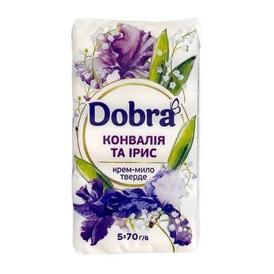 Тверде мило Dobra Конвалія та ірис 5 х 70 г (4820195509197)