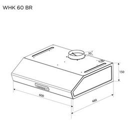 Витяжка кухонна Pyramida WHK 60 BR