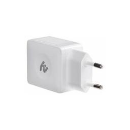 Зарядное устройство 2E Wall Charger Dual USB-A 2.4A + cable USB-C White (2E-WC1USB2.1A-CC)