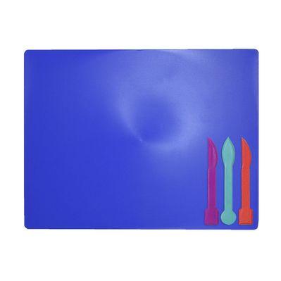 Доска для пластилина ZiBi + 3 стека для лепки, синяя (ZB.6910-02)