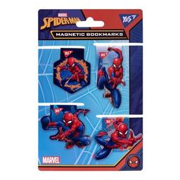 Закладки для книг Yes магнитные Marvel вырубки, 4 шт (707403)