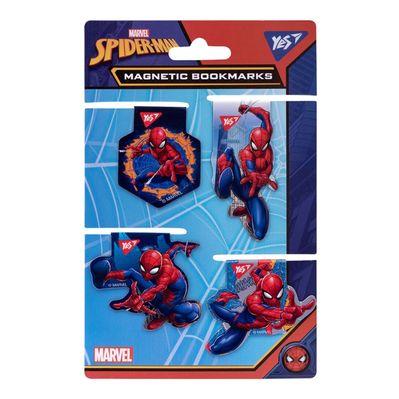Закладки для книг Yes магнитные Marvel вырубки, 4 шт (707403)