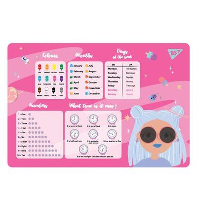 Подкладка настольная Yes Cosmos английский (492054)