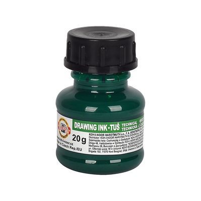 Туш для креслення Koh-i-Noor 20г зелена (1417008)