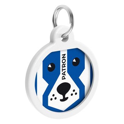 Адресник для тварин WAUDOG Smart ID з QR паспортом "Патрон", коло 25 мм (625-4025)