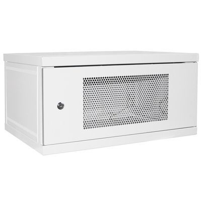 Шафа настінна Ipcom 6U, 600*450, перфоровані дверцята, RAL7035 (СН-6U-060х045-ДП-7035)