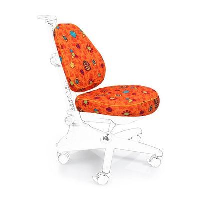 Чохол для крісла Mealux Conan помаранчовий з жучками (Чехол RO (S) (Y-317))