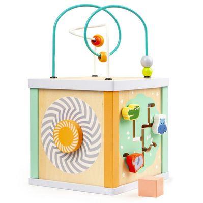 Развивающая игрушка Ecotoys Деревянный бизикуб (1031)