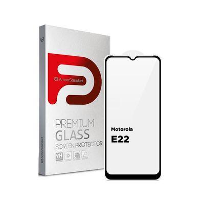 Стекло защитное Armorstandart Full Glue Motorola E22 Black (ARM65551)