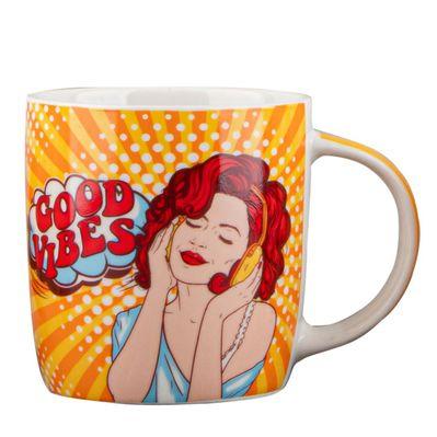 Чашка Vittora "Дівчина з коміксів" 350 мл (VT-C-222350)