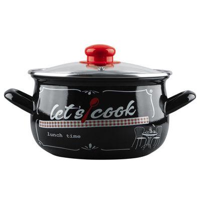 Каструля Gusto "Давайте готувати" Ч 16 см 2,1 л (GT-T-116-LCB)