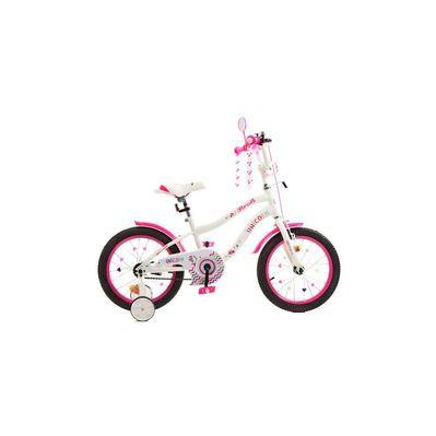 Дитячий велосипед Prof1 Unicorn 16" Біло-рожевий (Y16244 white/crimson)