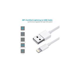 Дата кабель USB 2.0 AM to Lightning 1.2m 2.1A MFI White Choetech (IP0026-WH)