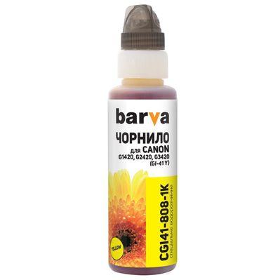 Чорнило Barva Canon GI-41 100 мл, yellow, флакон OneKey 1K (CGI41-808-1K)