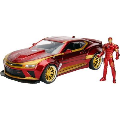 Машина Jada металева Марвел. Месники: Шевроле Камаро (2016) з фігуркою Залізної людини 1:24 (253225003)
