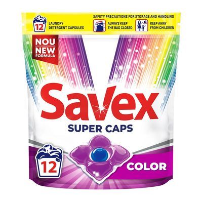 Капсули для прання Savex Super Caps Color 12 шт. (3800024046988)
