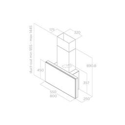 Витяжка кухонна Elica PLAT WH/F/80